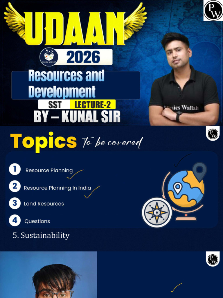 Geography - Resources and Development 02 - Class Notes - Udaan 2026 | PDF