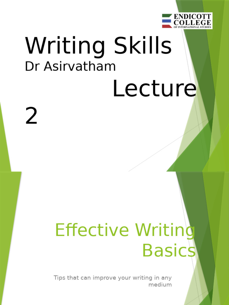 BE L2 - Writing Skills | PDF | Verb | Word