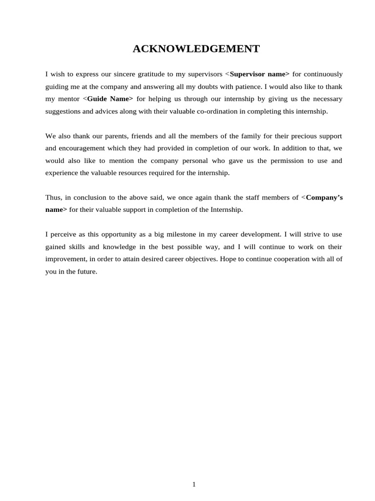 Internship Acknowledgement and Overview | PDF | System | Software Testing