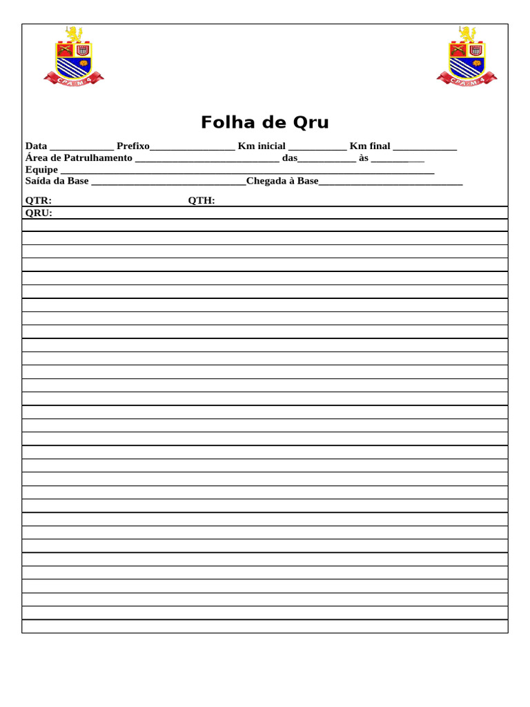 Folha de Qru para CPA/M4 | PDF