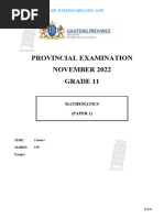 Grade 11 Mathematics Exam Paper 2025 | PDF | Interest | Quadratic Equation