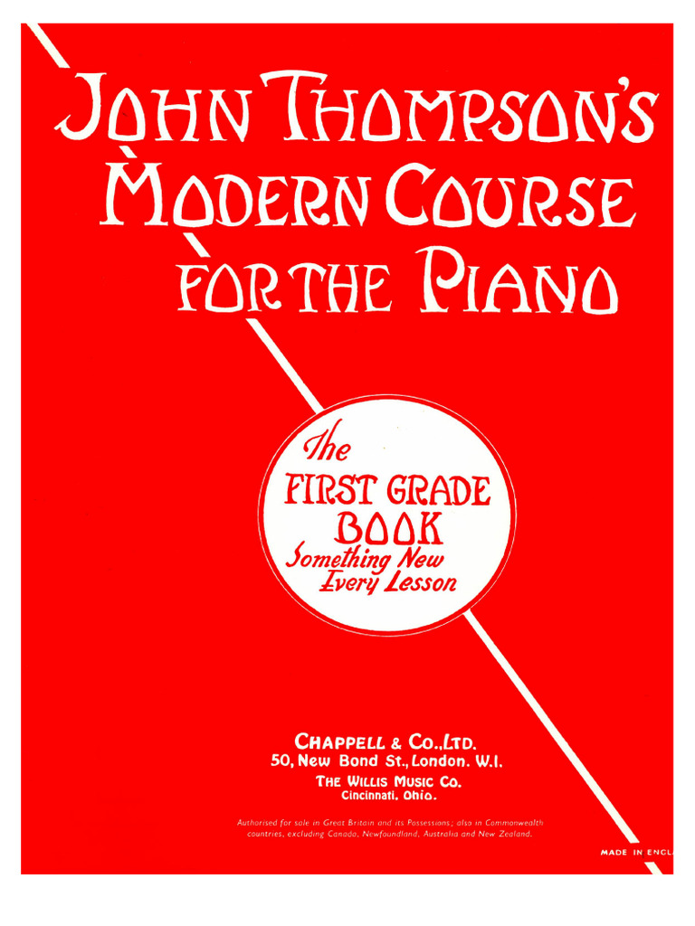 John Thompsons Modern Course Piano Book 1 PDF | PDF