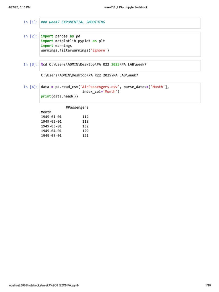 Pa - Week 7 8 9 in Python | PDF