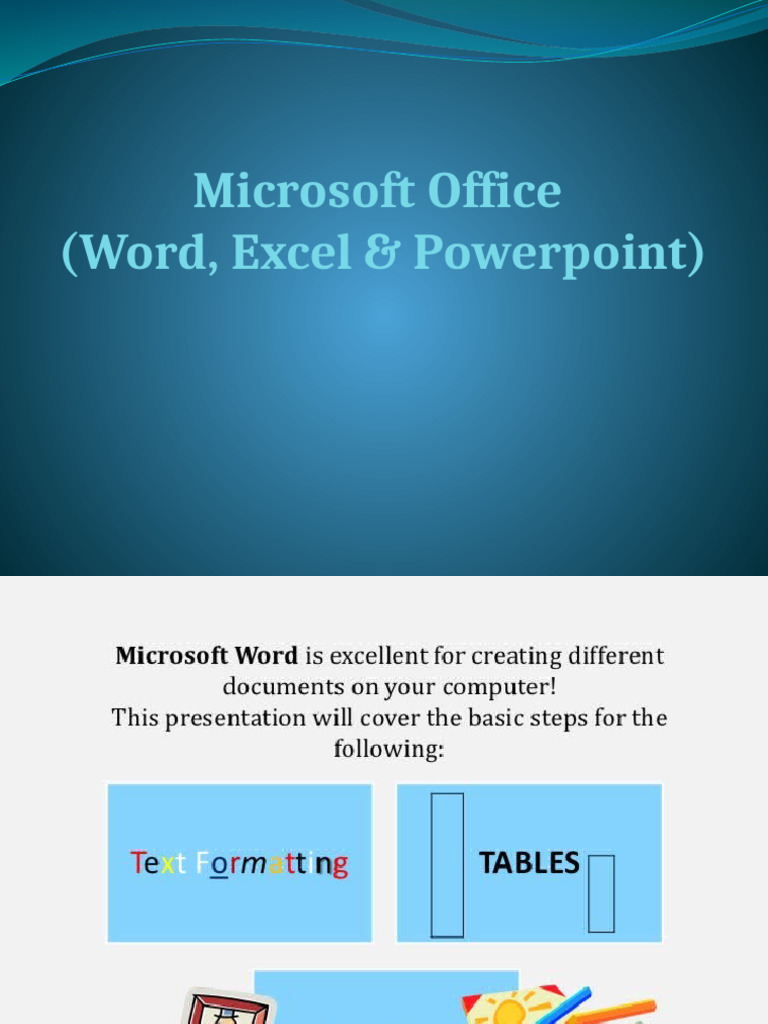 Mswordexcelpowerpoint 161023133409 | PDF