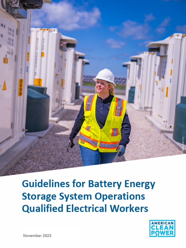 BESS Operations Guidelines for Electrical Workers | PDF | High Voltage ...