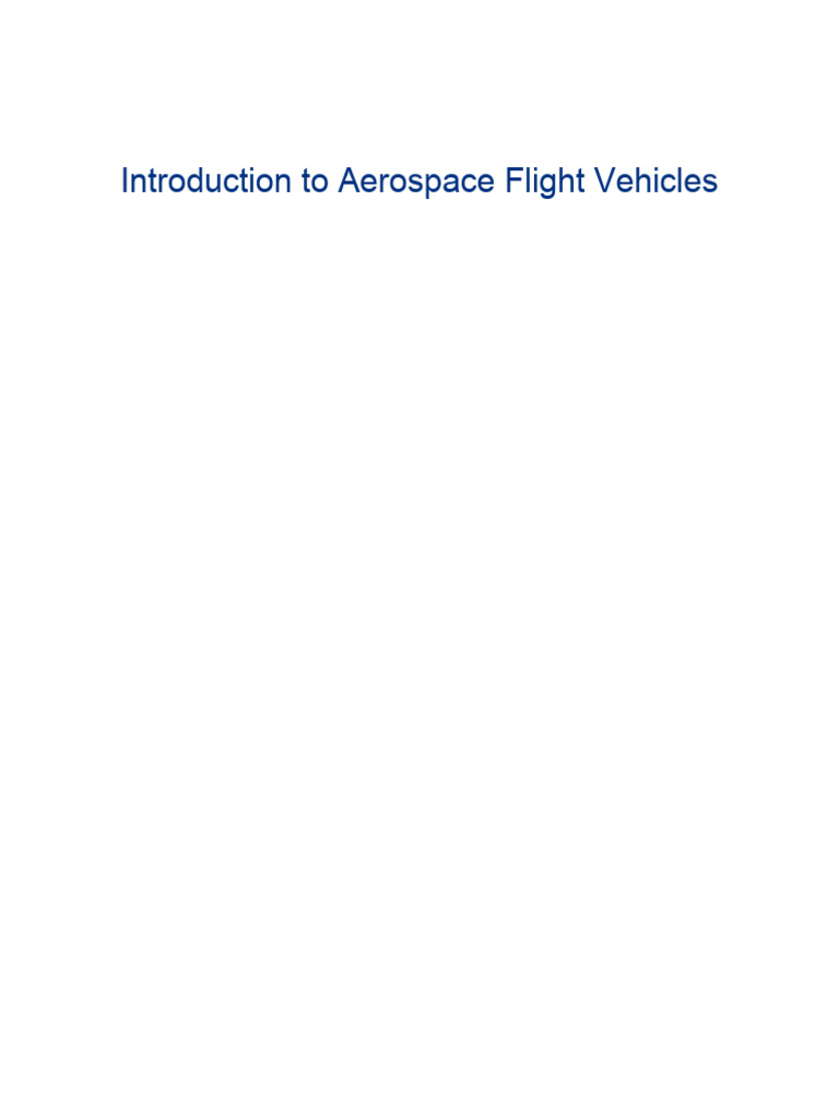 Introduction To Aerospace Flight Vehicles | PDF | Fluid Dynamics | Boundary  Layer