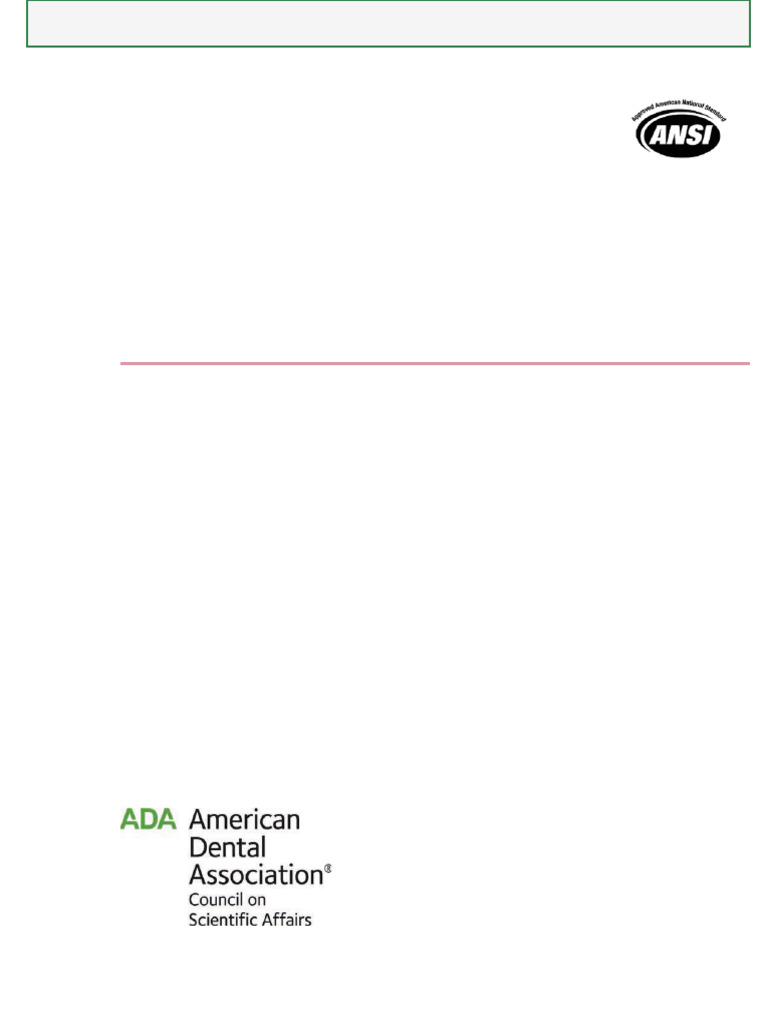 ADA Standard for Powered Toothbrushes | PDF | Toothbrush | Oral Hygiene