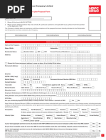 HDFC ERGO Change Request Form | PDF | Insurance | Financial Services