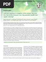 Download Leaf-trait responses to irrigation of the endemic fog-oasis tree Myrcianthes ferreyrae can a fog specialist benefit from regular watering by Dani Coaguila SN86840400 doc pdf
