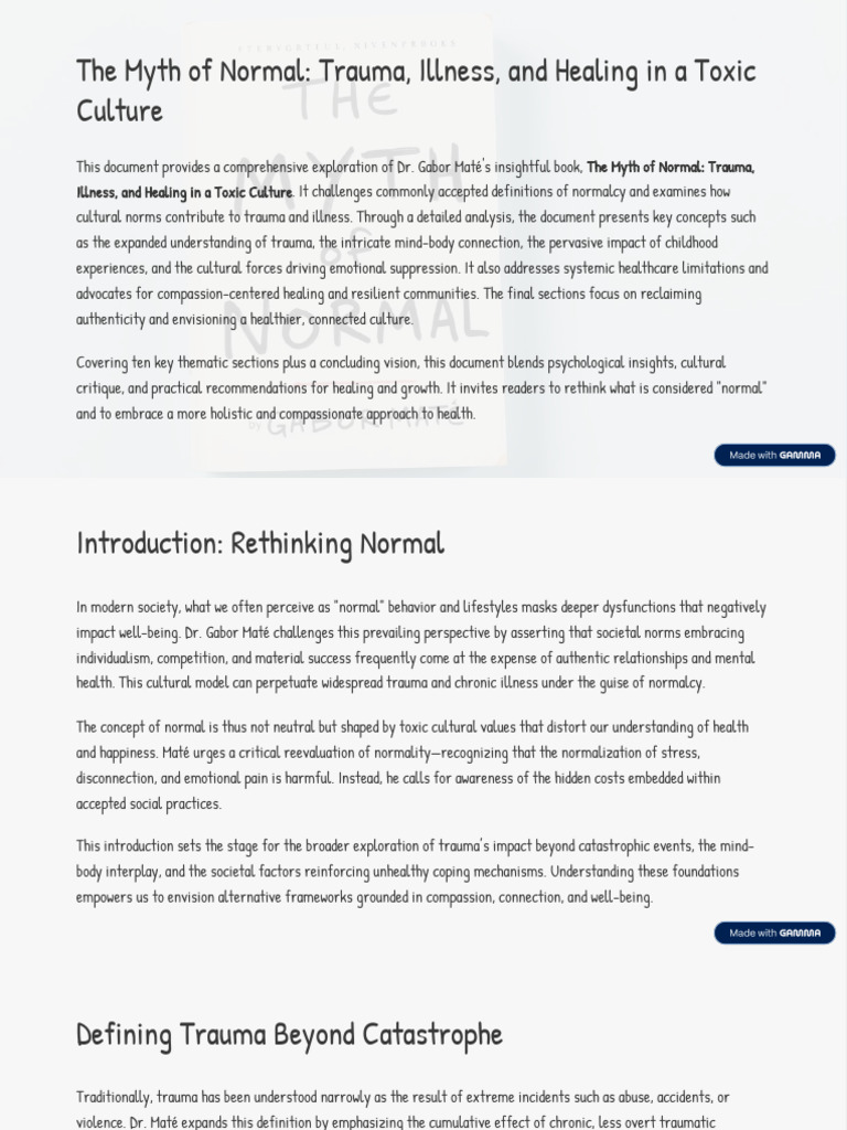 Rethinking Trauma and Healing Norms | PDF | Psychological Trauma ...