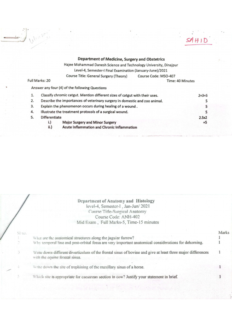 General Surgery Questions | PDF