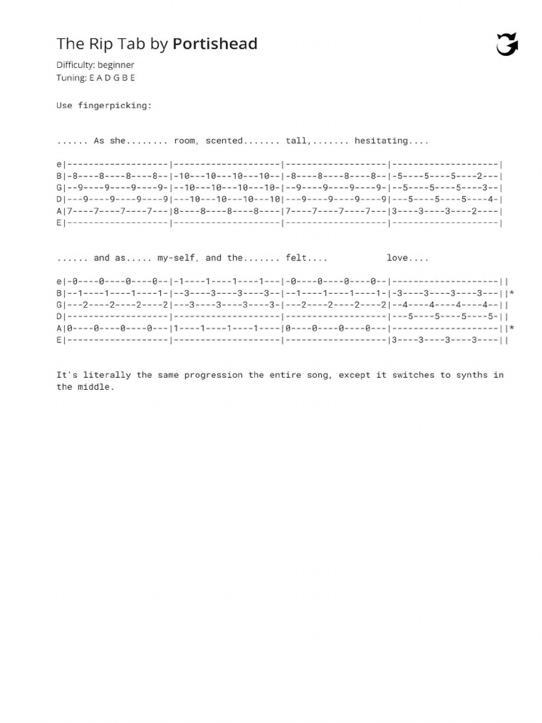 The Rip Tab | PDF