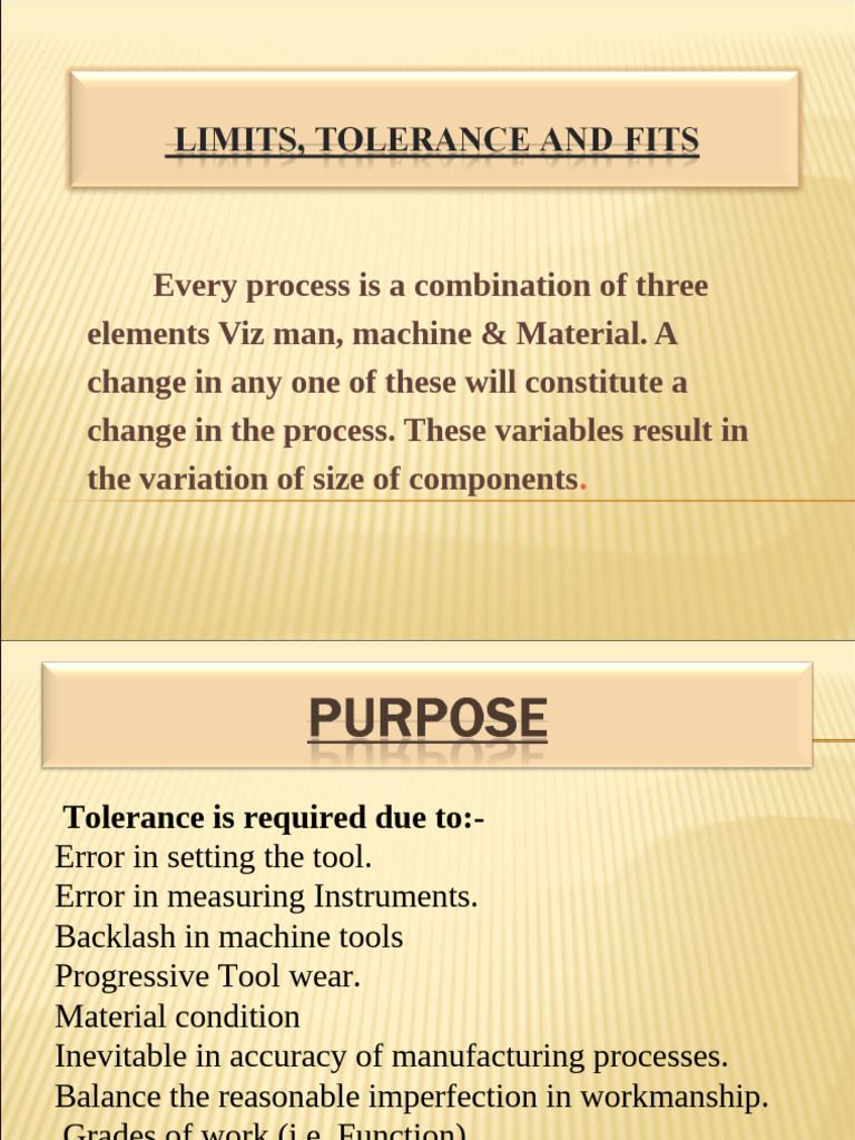 Understanding Tolerance and Fits in Manufacturing | PDF | Engineering ...