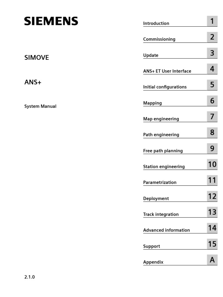 SIMOVE ANS+ System Manual 2.1.0 | PDF | Accuracy And Precision | Computing