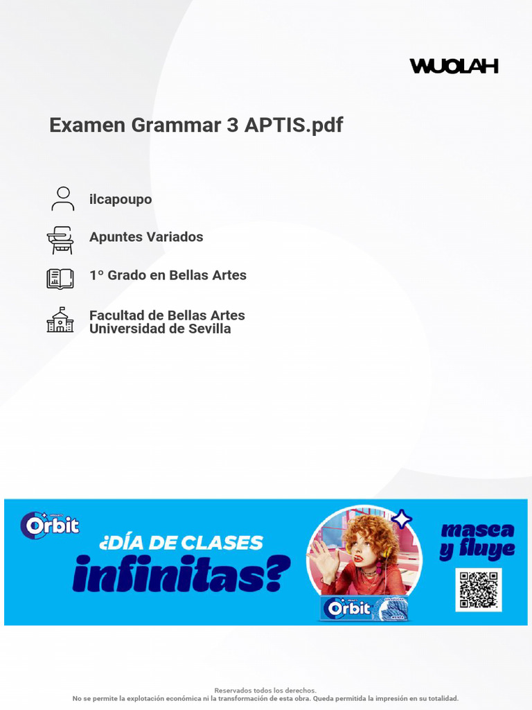 APTIS Grammar Exam Practice 3 | PDF