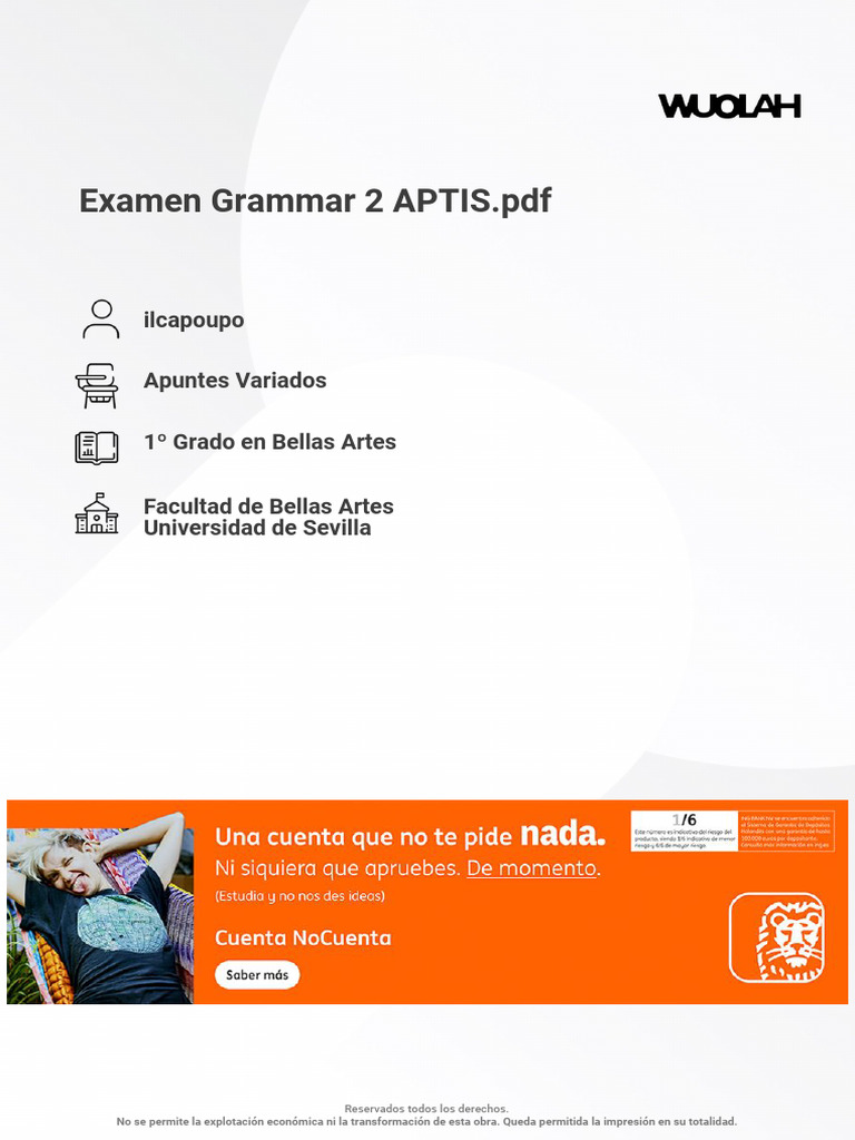 APTIS Grammar Exam Practice 2 | PDF