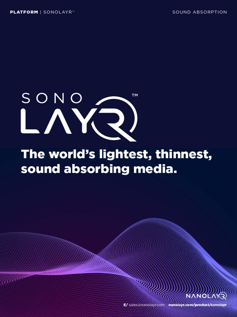 SL SonoLayr+Product+Brochure+2023 | PDF | Materials | Applied And ...