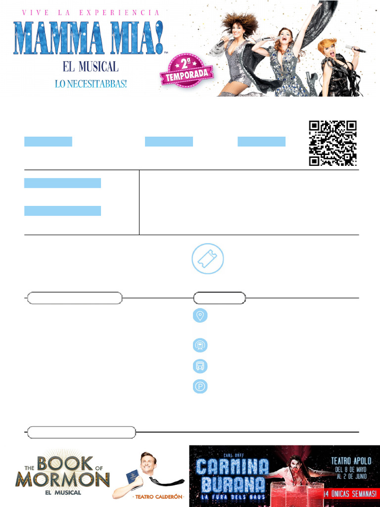 MAMMA MIA! en Teatro Rialto Madrid | PDF
