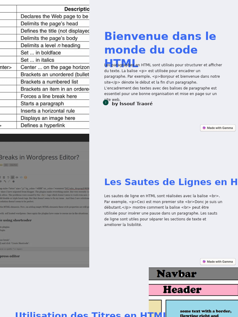 Guide complet sur les balises HTML | PDF