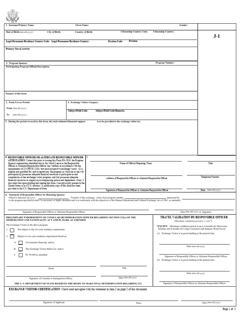 DS2019 Henil | PDF | Travel Visa | Government And Personhood