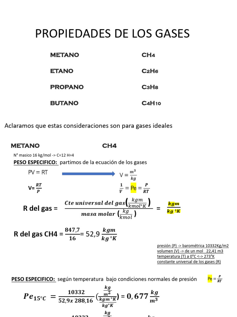 Propiedades y Composición de Gases | PDF | Gases industriales | Gases