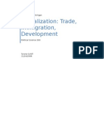 Globalization: Trade, Immigration, Development