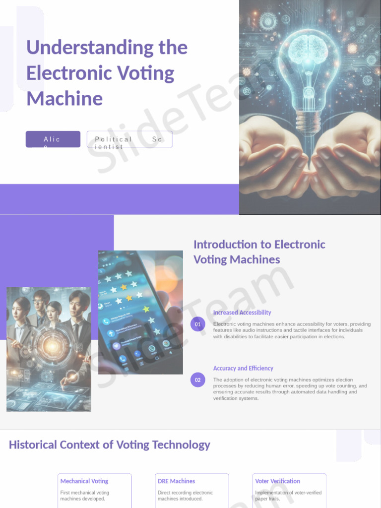 Understanding The Electronic Voting Machine: Alic e | PDF | Electronic ...