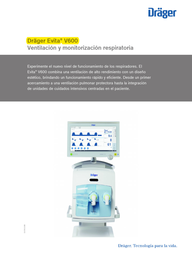 1. Ventilador Drager Modelo Evita V600 | PDF | La seguridad informática ...