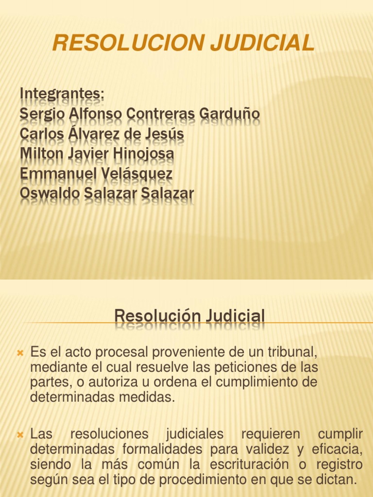 Resolucion Judicial Veredicto (Derecho) Virtud
