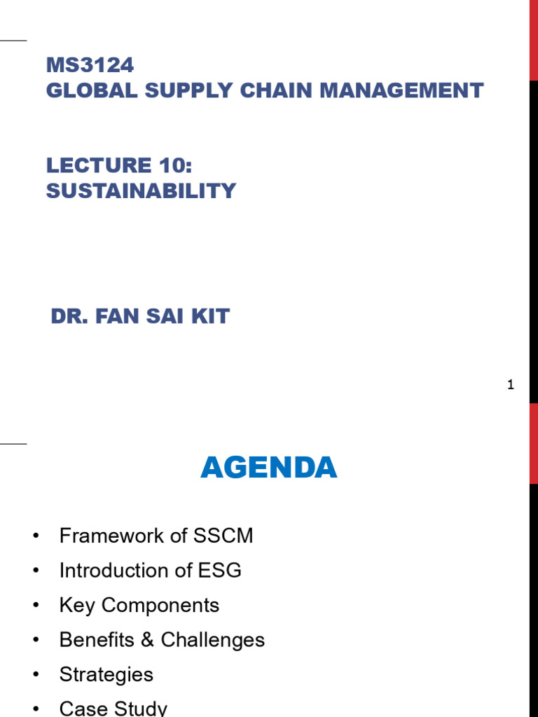 Sustainable Supply Chain Management Overview | PDF | Forest Stewardship ...
