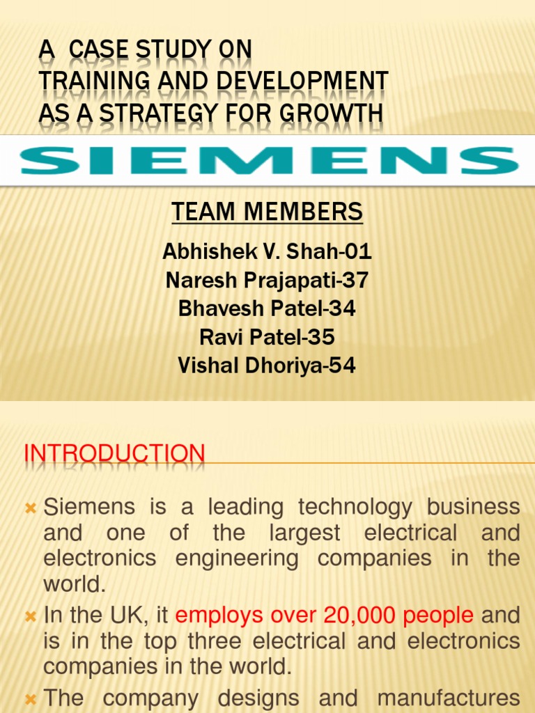 A Case Study On Training and Development As A Strategy For Growth