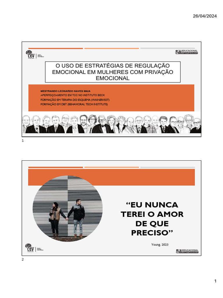 Estratégias de Regulação Emocional em Mulheres | PDF | Emoções ...