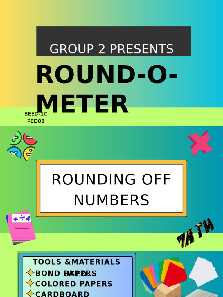 Rounding Off Numbers, - Round-O-Meter | PDF