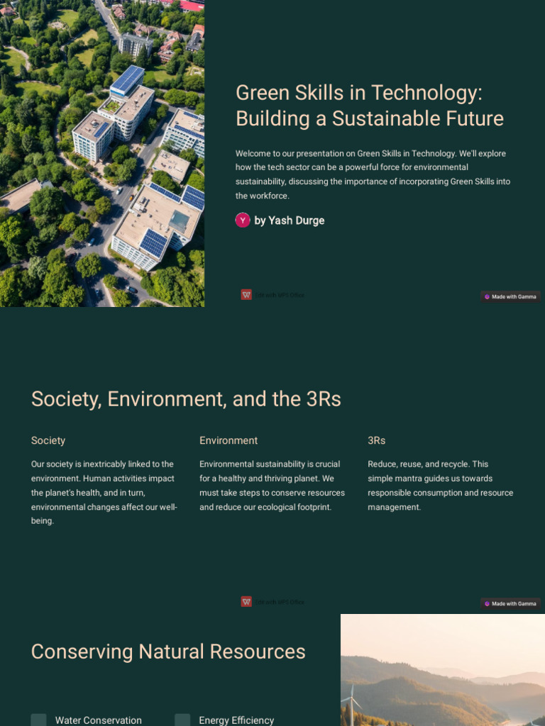 Green Skills for Sustainable Tech Future | PDF | Sustainability ...