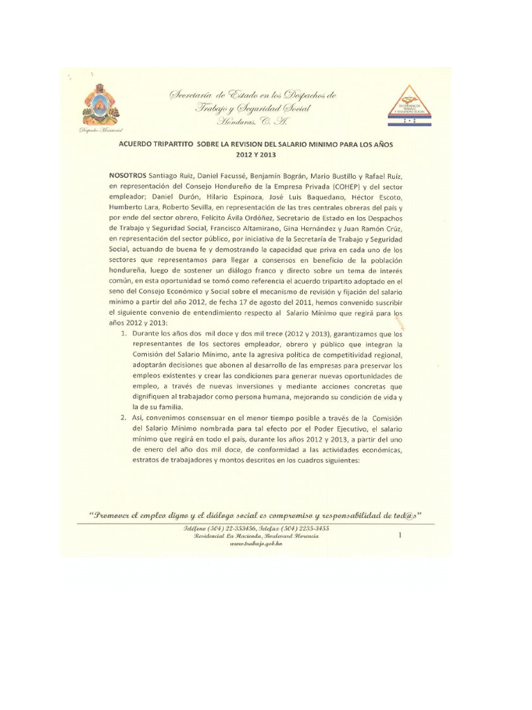 Acuerdo tripartito | PDF