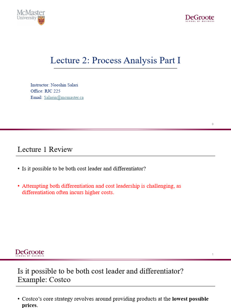 Process Analysis and Strategies Overview | PDF | Efficiency | Demand
