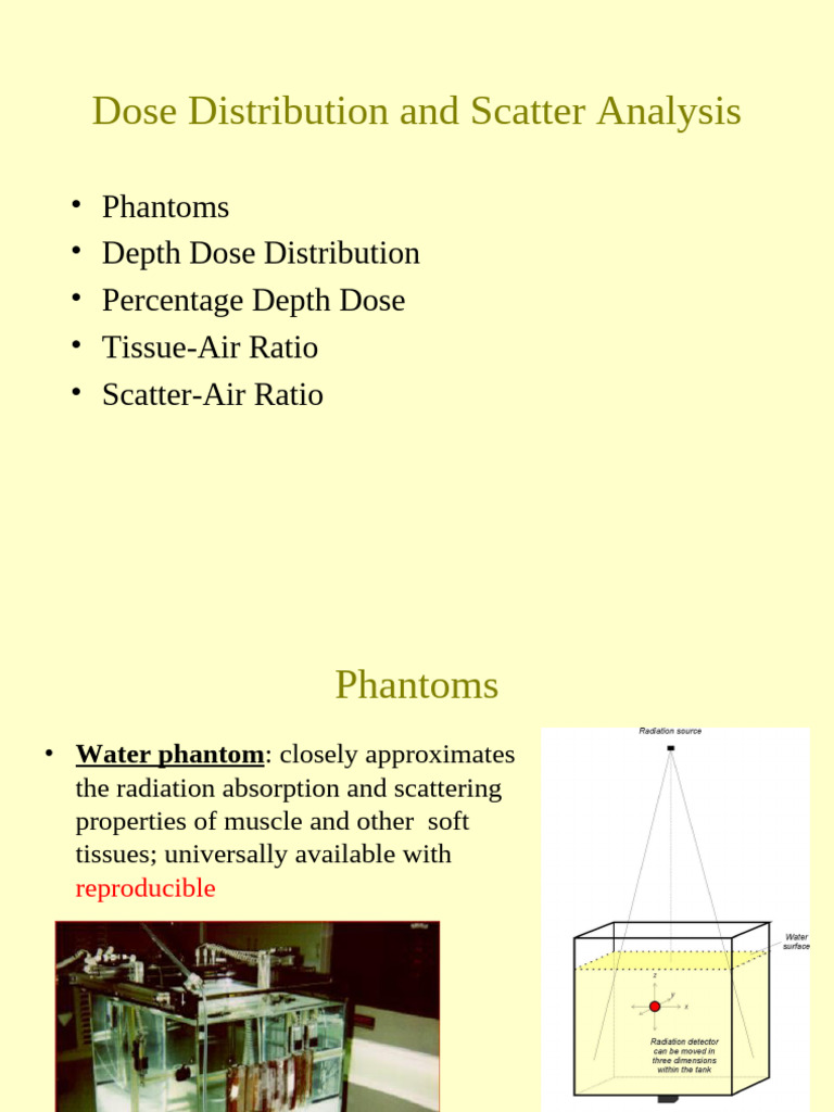 Dose Distribution and Scatter Analysis | PDF | Absorbed Dose | Dosimetry