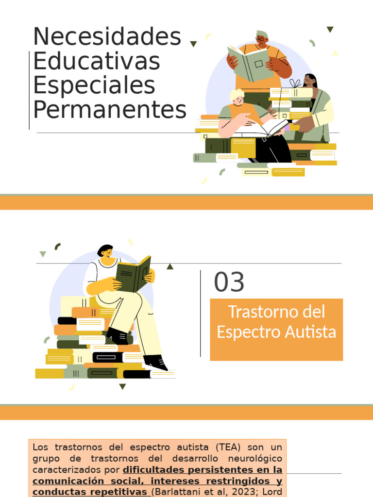 Necesidad Educativa Permanente Tea - Disc. Intelectual | PDF | Autismo ...