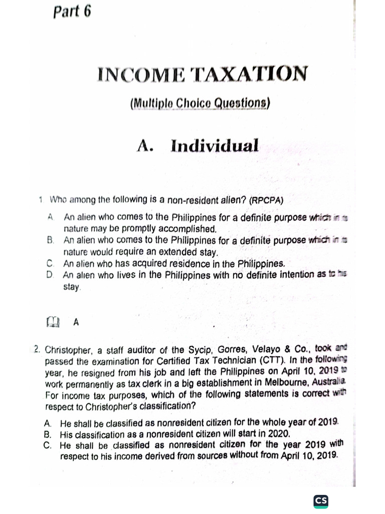 Income Tax 2 | PDF