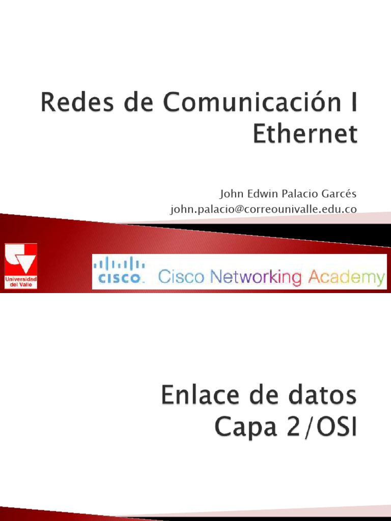 Capa 2 del Modelo OSI y VLANs | PDF | Conmutador de red | Enrutador ...