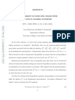 1992 - Mezincescu and Nepomechie - Adendum To ''Integrable Open Spin Chains With Quantum Algebra Symmetry''