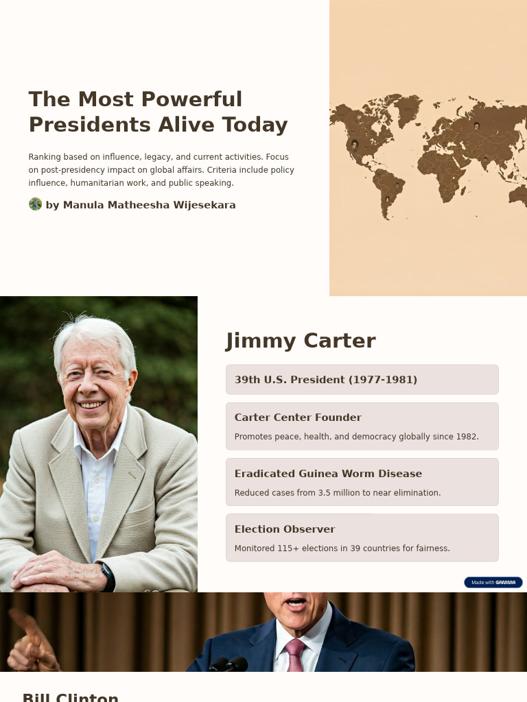 The Most Powerful Presidents Alive Today | PDF | Presidents Of The ...