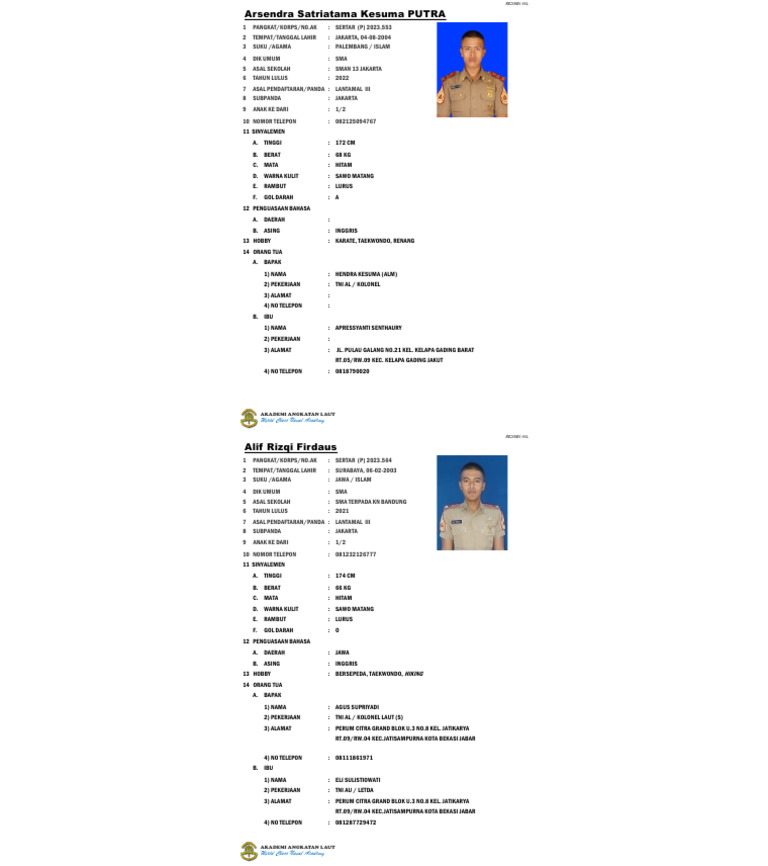 Profil Alif Rizqi Firdaus | PDF