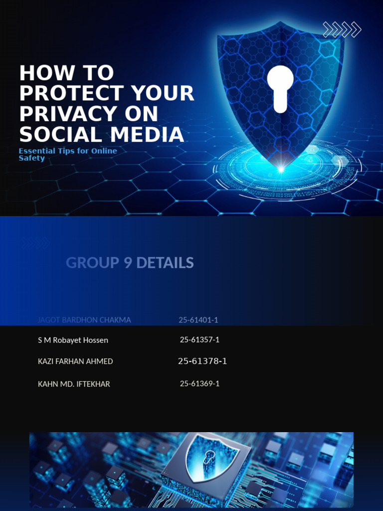 How To Protect Your Privacy On Social Media Presentation | PDF
