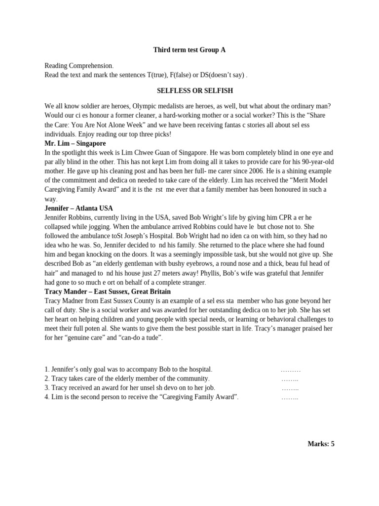 Inspiring Stories of Selfless Heroes | PDF | Social Work