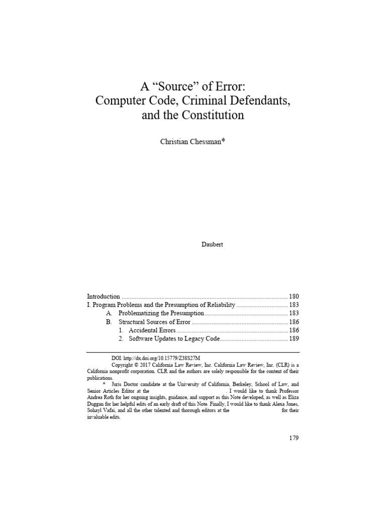 Source Code Rights in Criminal Trials | PDF | Programming Language ...