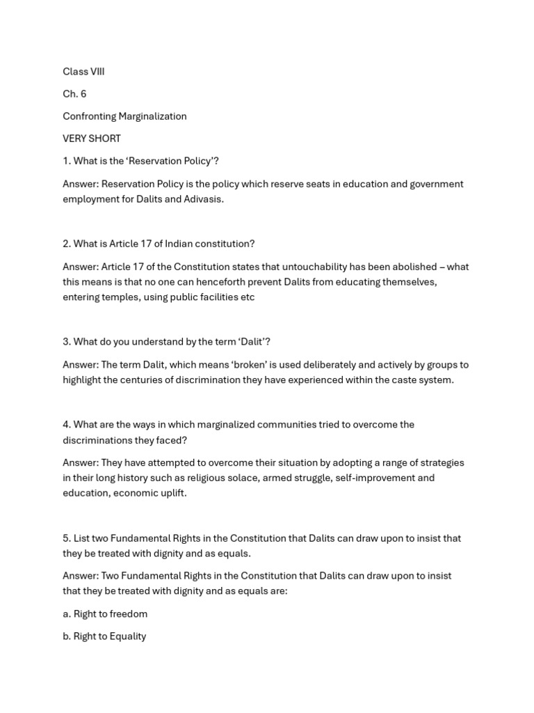 Understanding Marginalization and Rights | PDF | Dalit | Justice