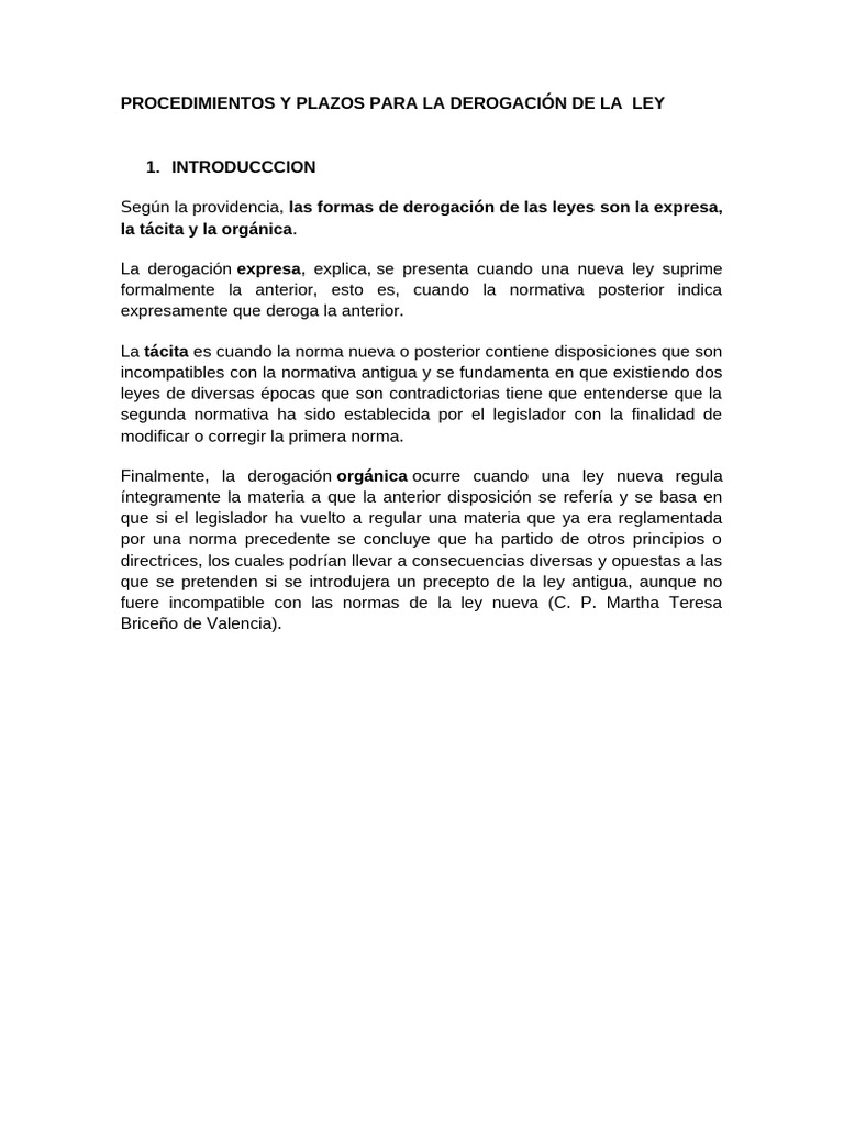 Derogación de Leyes: Tipos y Procedimientos | PDF | Estatuto | Gobierno