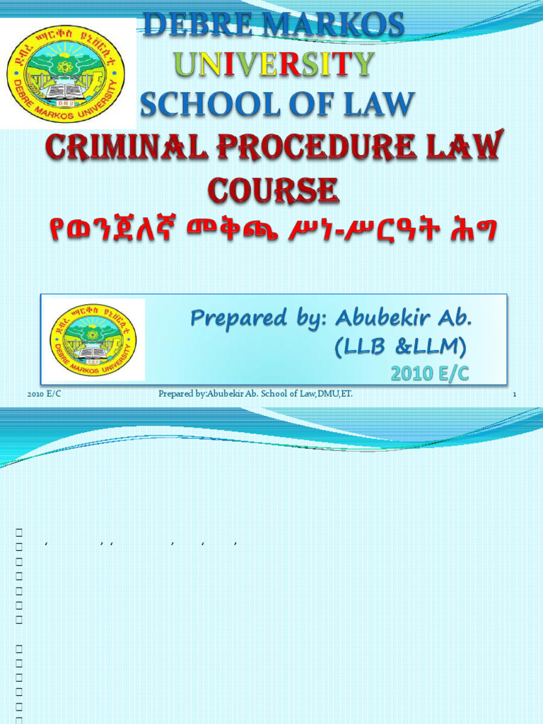 Overview of Criminal Procedure Law | PDF | Criminal Procedure In South ...