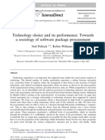 Technology Choice and its Performance